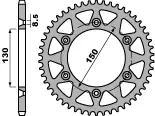 Bezpečná Platba PBR řetězové kolo zadní 270 43 C45 YAMAHA WR 250R 08-12 (řetěz 520) (JTR251.43) (MADE IN ITALY)
